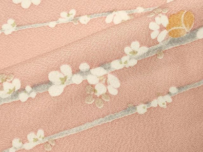 平和屋着物●上質な小紋　槍梅文　正絹　逸品　未使用　CABI0957gh