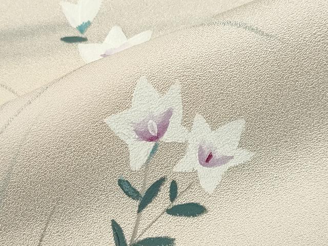 平和屋着物●訪問着　手描き　籬花文　暈し染め　正絹　逸品　未使用　CABI0958gh