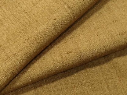 平和屋着物●上質な紬　色無地　桑茶色　正絹　逸品　CABI0962gh