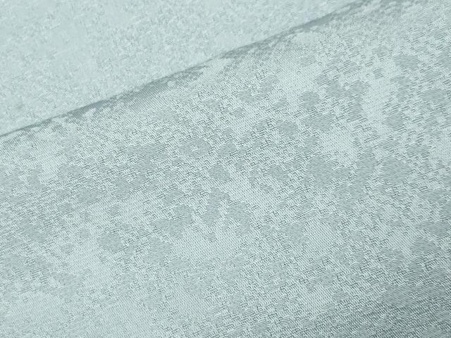 平和屋着物○上質な色無地 堅牢染 彩華 霞地紋 水色 反端