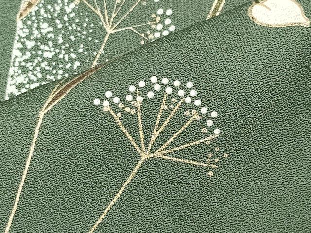 平和屋着物●訪問着　枝花文　金彩　正絹　逸品　CABI0972gh