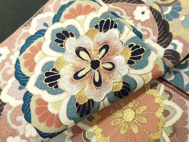 平和屋着物●豪華黒留袖　作家物　刺繍　鳳凰正倉院花文　金彩　正絹　逸品　CABI0973gh