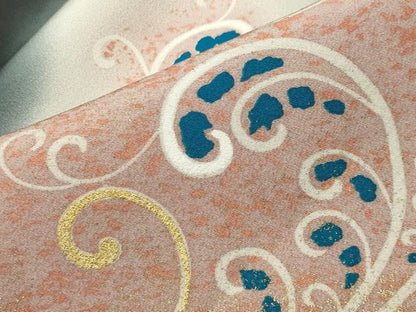 平和屋着物●豪華黒留袖　駒刺繍　鳳凰唐草文　暈し染め　金彩　正絹　逸品　CABI0975gh