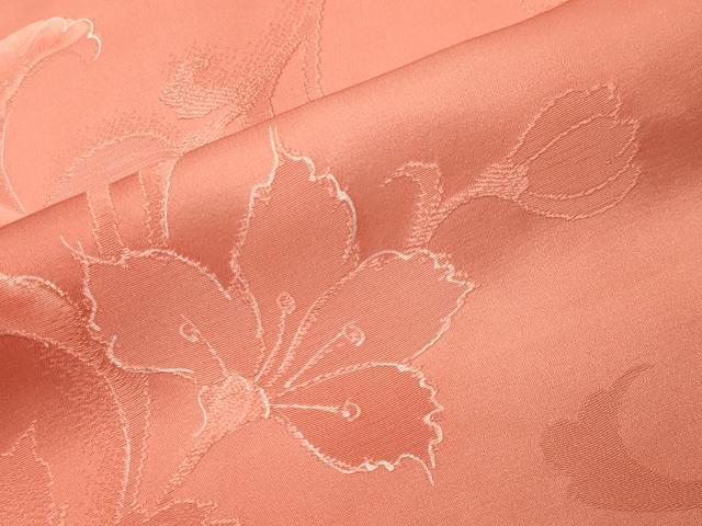 平和屋着物●上質な小紋　地紋起こし　花唐草文　正絹　逸品　CABI0976gh
