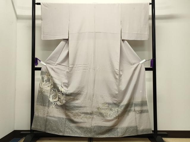 平和屋着物●豪華色留袖　作家物　駒刺繍　鳳凰花文　暈し染め　金彩　正絹　逸品　CABI0977gh