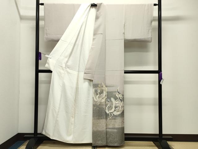平和屋着物●豪華色留袖　作家物　駒刺繍　鳳凰花文　暈し染め　金彩　正絹　逸品　CABI0977gh