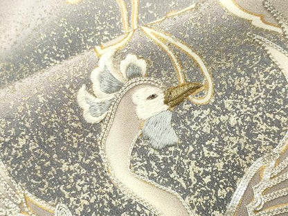 平和屋着物●豪華色留袖　作家物　駒刺繍　鳳凰花文　暈し染め　金彩　正絹　逸品　CABI0977gh