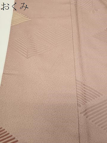 平和屋着物●上質な小紋　地紋起こし　松葉文　正絹　逸品　CABI0979gh