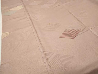 平和屋着物●上質な小紋　地紋起こし　松葉文　正絹　逸品　CABI0979gh
