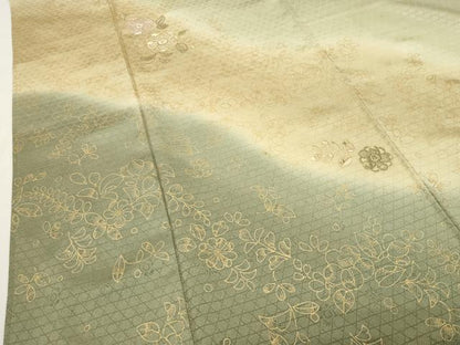 平和屋着物●訪問着　辻が花　刺繍　暈し染め　金彩　鈴乃屋扱い　正絹　逸品　CABI0998gh