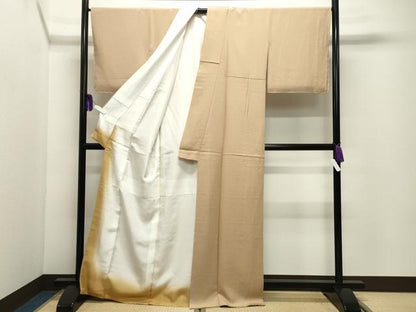 平和屋着物●江戸小紋　草花文　正絹　逸品　CABI1003gh