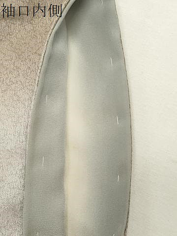 平和屋着物●訪問着　螺鈿　群鶴松文　暈し染め　金銀彩　正絹　逸品　CABI1004gh