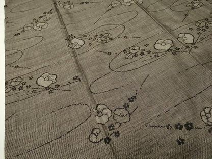 平和屋着物●本場大島紬　9マルキ　泥染め　槍梅文　瀧田絹織物謹製　証紙付き　正絹　逸品　CABI1008gh