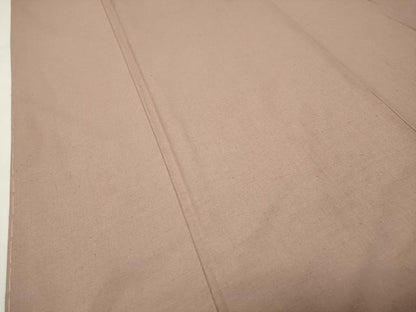 平和屋着物●本場真綿絢結城紬　色無地　梅染色　証紙付き　正絹　逸品　未使用　CABI1009gh