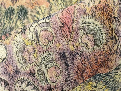 平和屋着物●訪問着　総刺繍　辻が花　暈し染め　金通し地　正絹　逸品　CABI1019gh