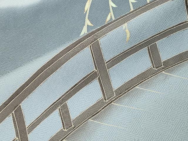 平和屋着物●銀座きしや　美空ひばり　訪問着　京小唄　鉾　暈し染め　金彩　残布付き　正絹　逸品　未使用　CABI1021gh
