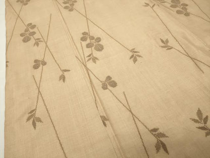平和屋着物●本場大島紬　9マルキ　草木文　正絹　逸品　CABI1023gh