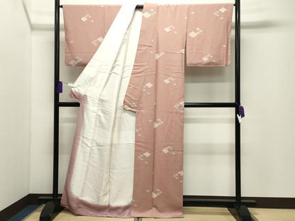 平和屋着物●上質な小紋　花菱文　正絹　逸品　未使用　CABI1024gh