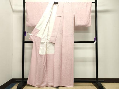 平和屋着物●上質な色無地　舞花地紋　虹色　正絹　逸品　CABI1026gh