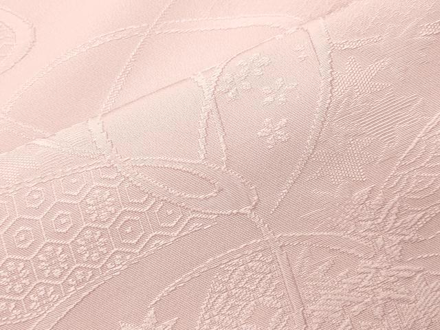 平和屋着物●上質な色無地　舞花地紋　虹色　正絹　逸品　CABI1026gh