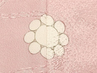 平和屋着物●上質な色無地　舞花地紋　虹色　正絹　逸品　CABI1026gh