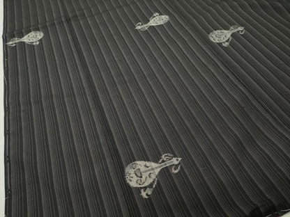 平和屋着物●古今紬　琵琶　証紙付き　正絹　逸品　未使用　CABI1034gh