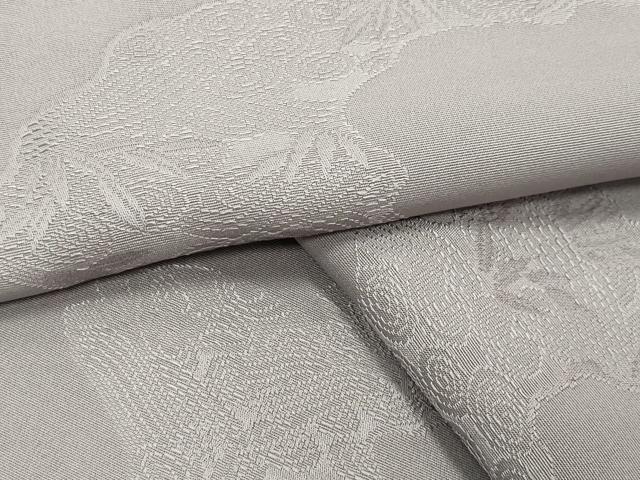 平和屋着物●上質な色無地　流水笹地紋　潤色　正絹　逸品　CABI1036gh