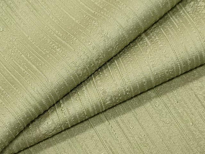 平和屋着物●上質な色無地　縞地紋　抹茶色　正絹　逸品　CABI1041gh