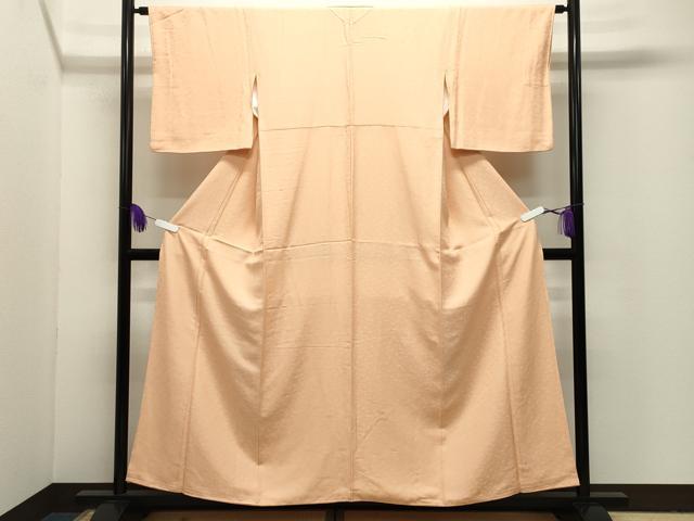 平和屋着物●上質な色無地　桐地紋　雄黄色　正絹　逸品　CABI1042gh