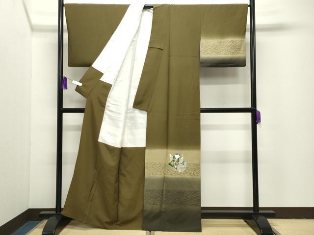 平和屋着物●訪問着　人物露芝文　暈し染め　正絹　逸品　CABI1046gh