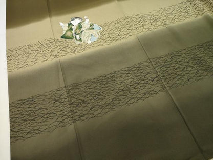 平和屋着物●訪問着　人物露芝文　暈し染め　正絹　逸品　CABI1046gh