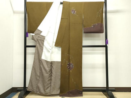 平和屋着物●訪問着　宝尽くし草花文　金彩　正絹　逸品　CABI1050gh