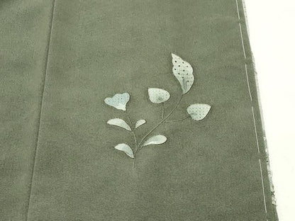 平和屋着物●中国三大刺繍　スワトウ刺繍　総刺繍　訪問着　向かい鳥花唐草文　金彩　正絹　逸品　CABI1060gh