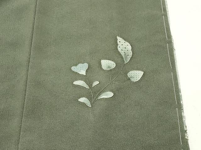 平和屋着物●中国三大刺繍　スワトウ刺繍　総刺繍　訪問着　向かい鳥花唐草文　金彩　正絹　逸品　CABI1060gh