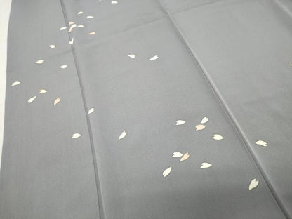 平和屋着物●訪問着　竹屋町刺繍　舞桜文　金彩　正絹　逸品　CABI1064gh