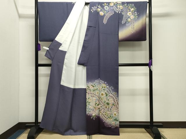 平和屋着物●訪問着　辻が花　暈し染め　正絹　逸品　CABI1065gh