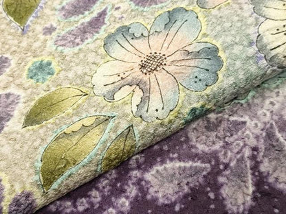 平和屋着物●訪問着　辻が花　暈し染め　正絹　逸品　CABI1065gh