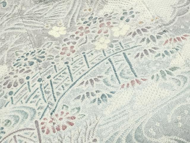 平和屋着物●名門　藤娘きぬたや・総絞り　訪問着　渡橋風景花文　暈し染め　正絹　逸品　CABI1070gh