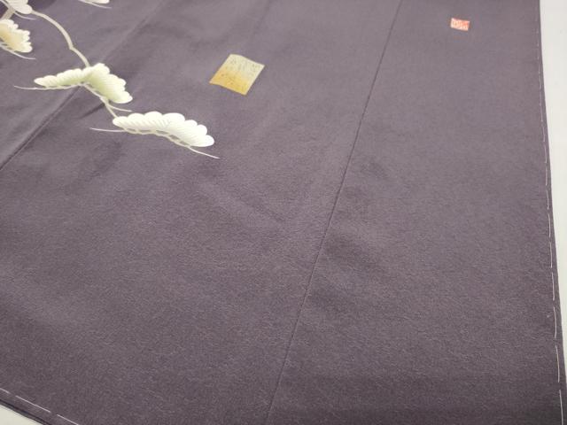 平和屋着物●訪問着　作家物　駒刺繍　飛鳥枝松文　金彩　正絹　逸品　CABI1071gh