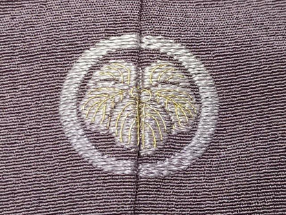 平和屋着物●訪問着　作家物　駒刺繍　飛鳥枝松文　金彩　正絹　逸品　CABI1071gh