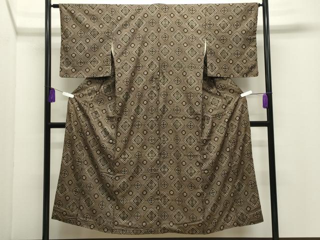 平和屋着物●本場大島紬　龍郷絣　正絹　逸品　CABI1073gh