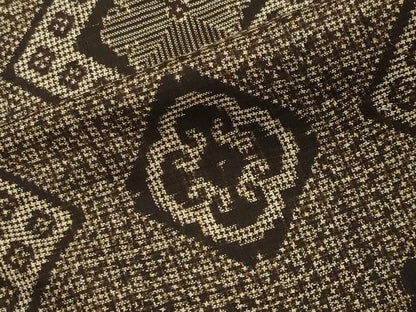 平和屋着物●本場大島紬　龍郷絣　正絹　逸品　CABI1073gh