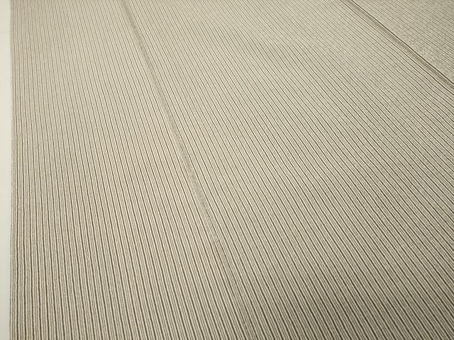 平和屋着物●本塩沢　縞　正絹　逸品　CABI1089gh