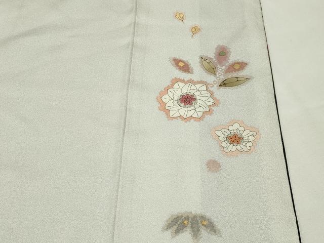 平和屋着物●吉乃一廉　幻の辻が花　訪問着　絞り　暈し染め　黒地　銀通し地　正絹　逸品　CABI1096gh