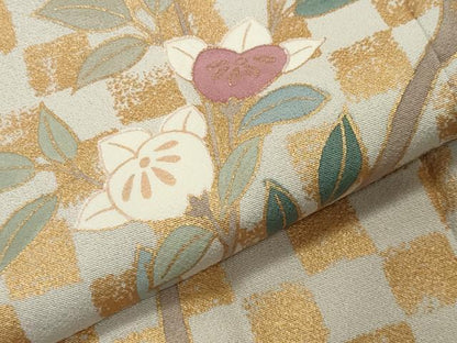 平和屋着物●訪問着　雪輪重ね花車文　暈し染め　金彩　正絹　逸品　CABI1102gh