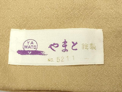 平和屋着物●訪問着　駒刺繍　扇面枝垂れ桜文　暈し染め　金彩　やまと誂製　正絹　逸品　CABI1113gh