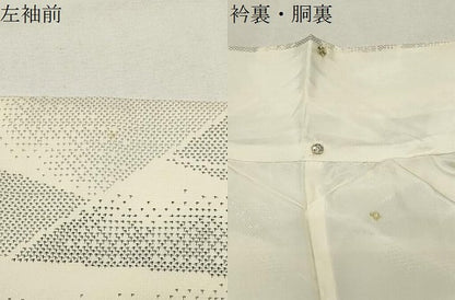 平和屋着物●大島紬　むすび本大島　たてよこ絣　吉祥文　反端付き　正絹　逸品　CABI1115gh