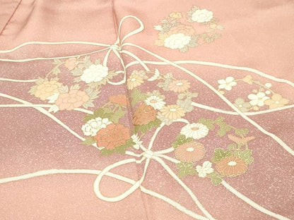 平和屋着物●訪問着　花丸文　暈し染め　金彩　正絹　逸品　CABI1119gh