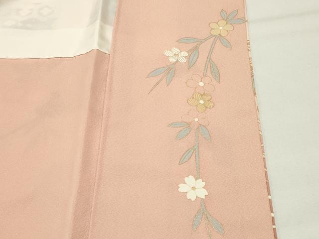 平和屋着物●訪問着　駒刺繍　花車雪輪文　暈し染め　金彩　正絹　逸品　未使用　CABI1120gh