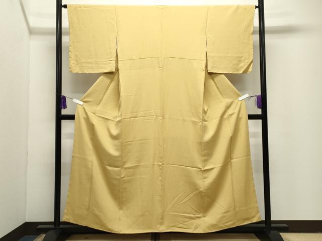 平和屋着物●上質な色無地　作家物　花葉色　やまと誂製　正絹　逸品　未使用　CABI1122gh